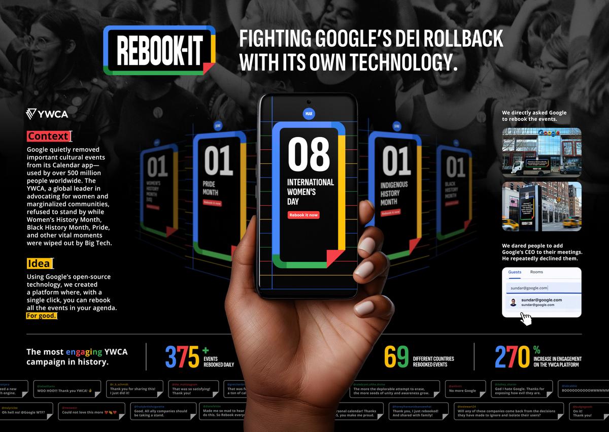 Rebook-It: Fighting Google's DEI rollback with its own technology.
